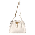 Caviar Quilted Small Chanel 25 Handbag White