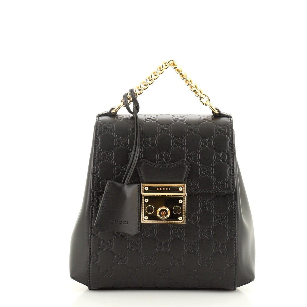 Padlock Backpack Guccissima Leather Mini