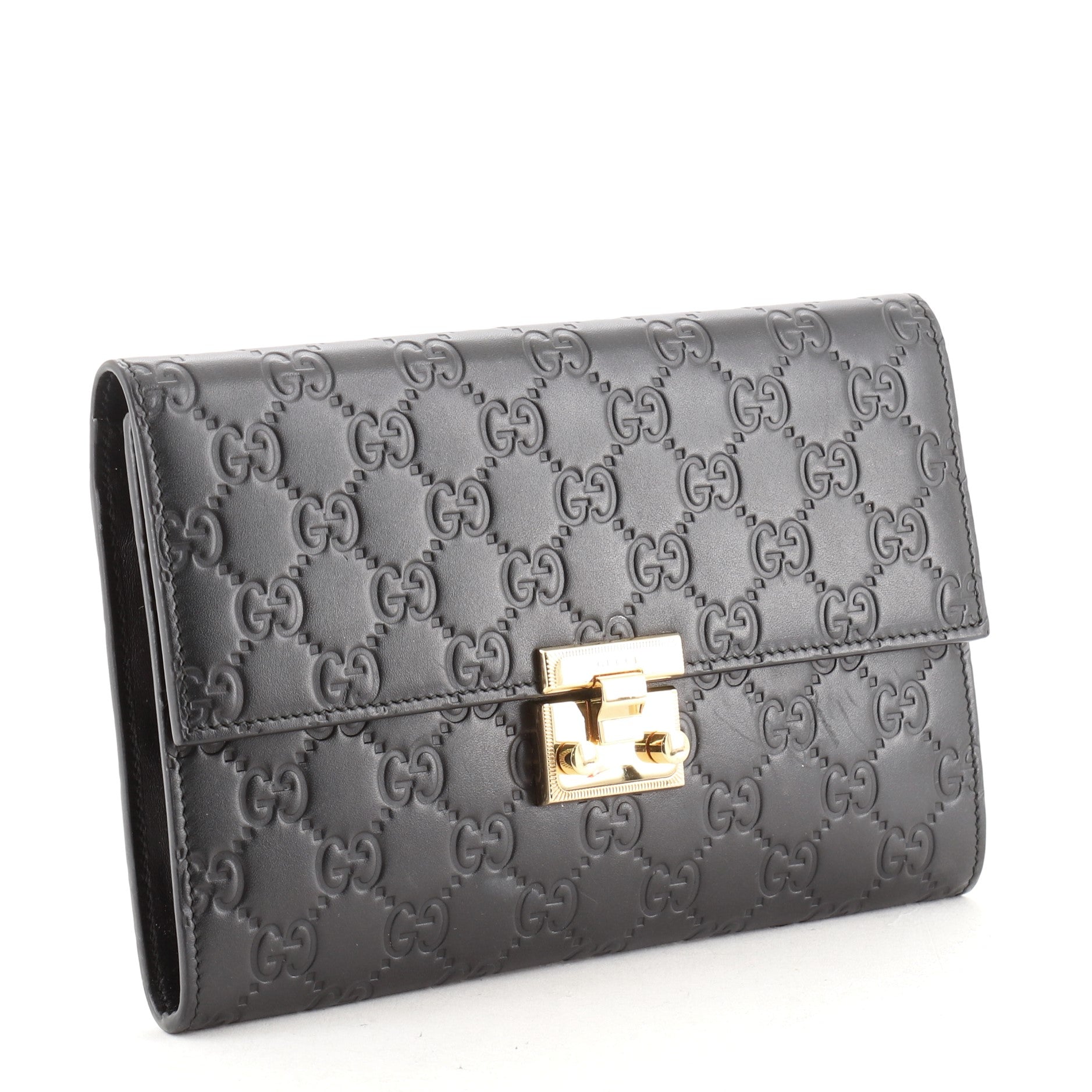 Padlock Clutch Guccissima Leather