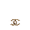 Chanel Crystal Twisted Rope CC Brooch