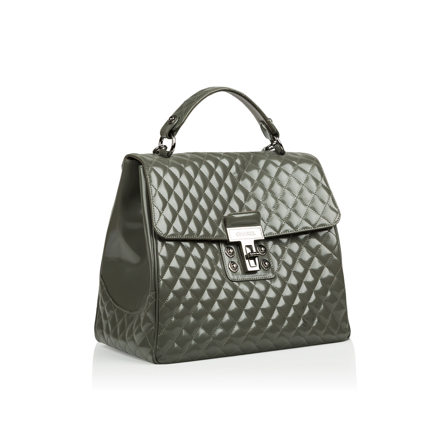 Chanel Mademoiselle Patent Kelly Bag