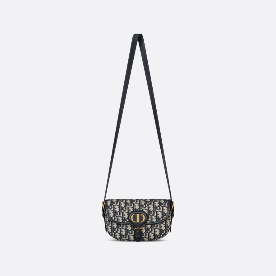 Dior Bobby East West Bag - Blue Dior Oblique Jacquard