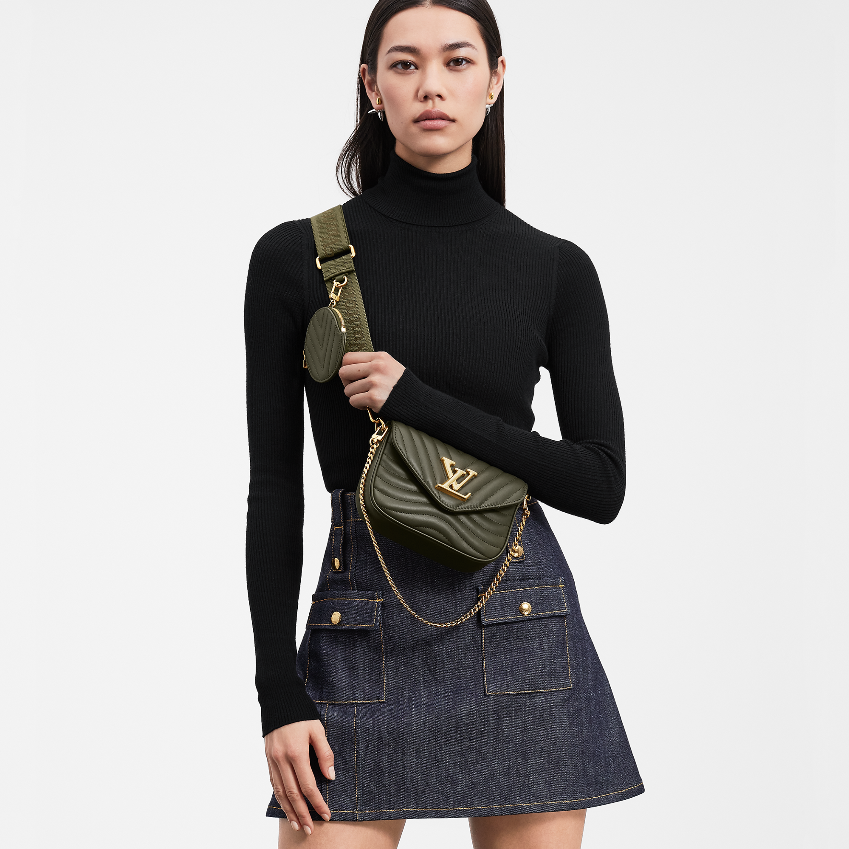 Louis Vuitton New Wave Multi-Pochette Crossbody Bag - Green Khaki