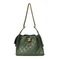 Caviar Quilted Small Chanel 25 Handbag Khaki