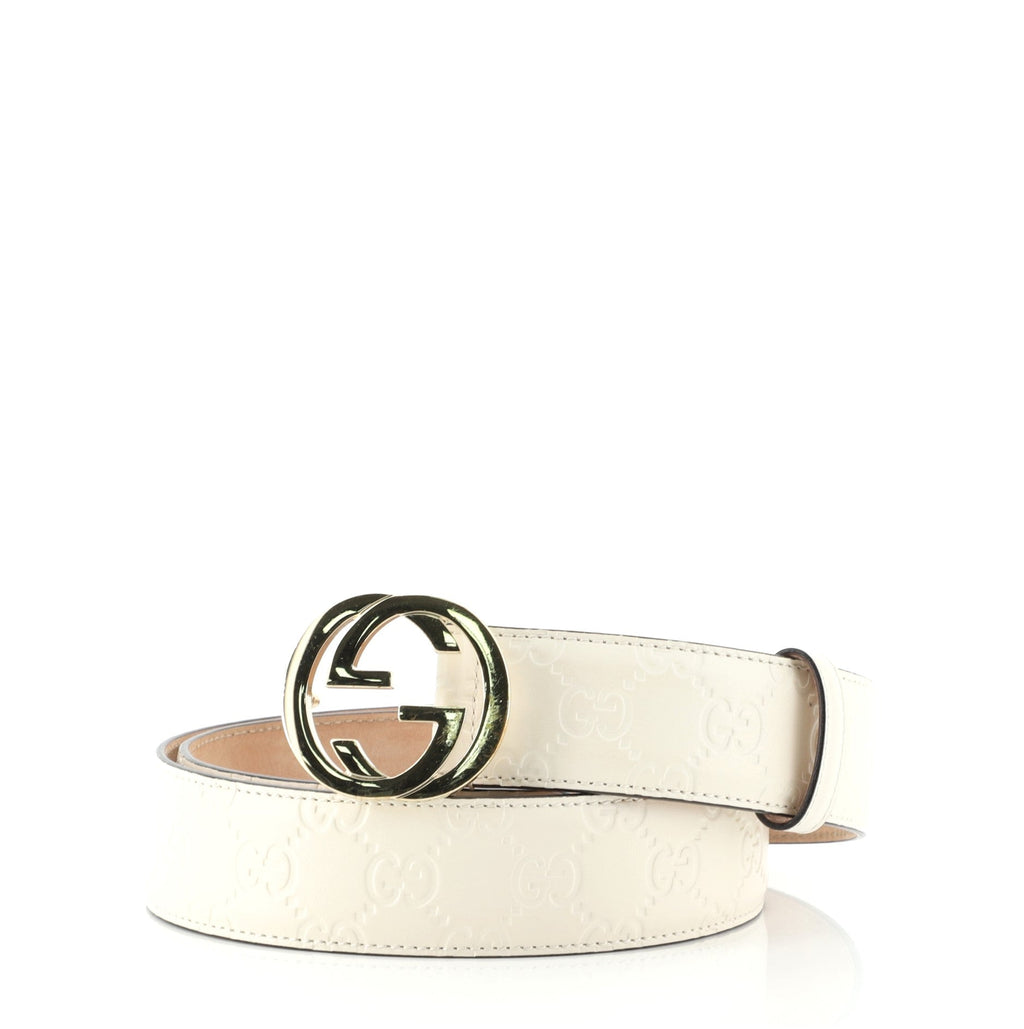 Interlocking G Belt Guccissima Leather Wide 100