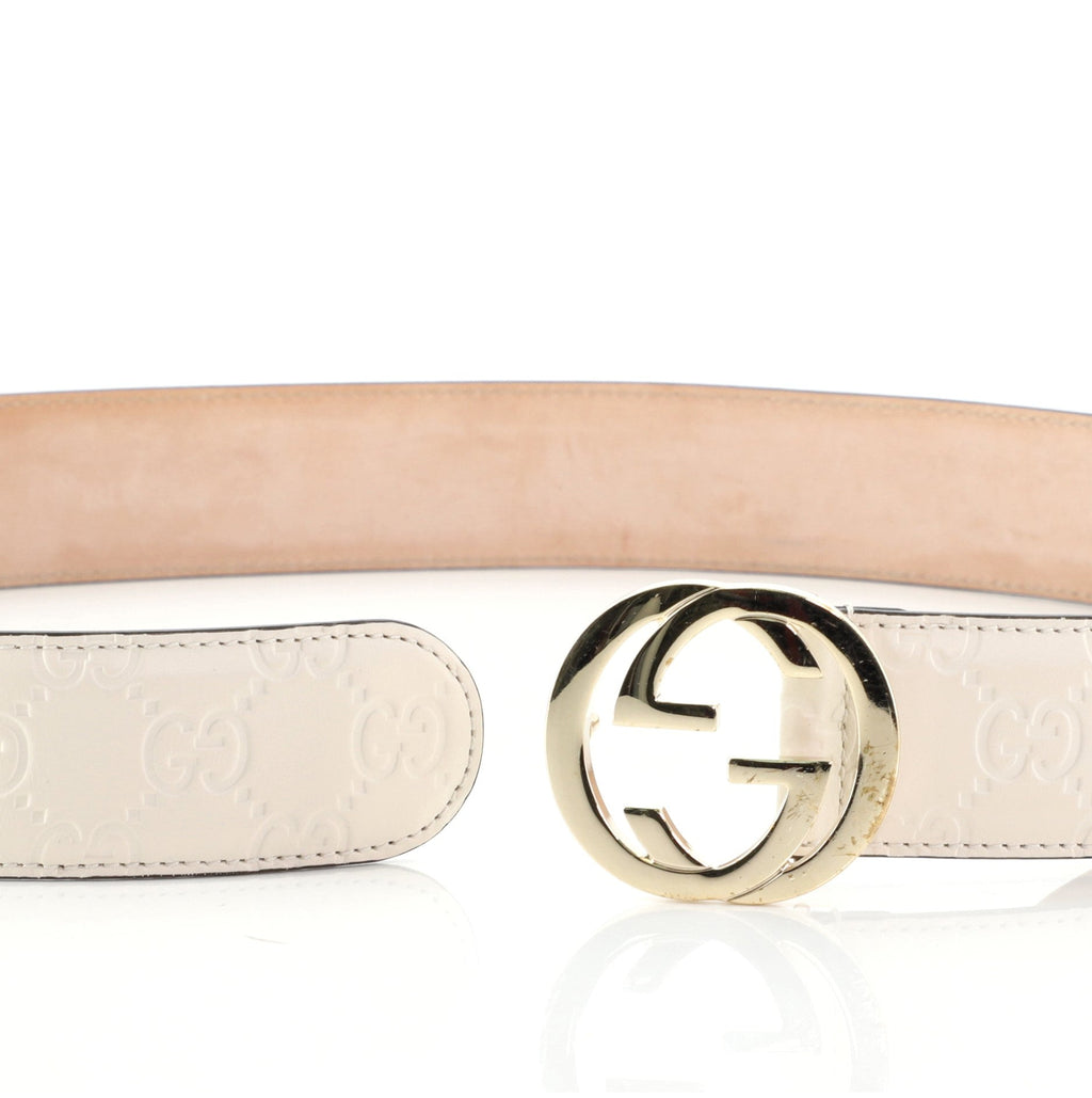 Interlocking G Belt Guccissima Leather Wide 100