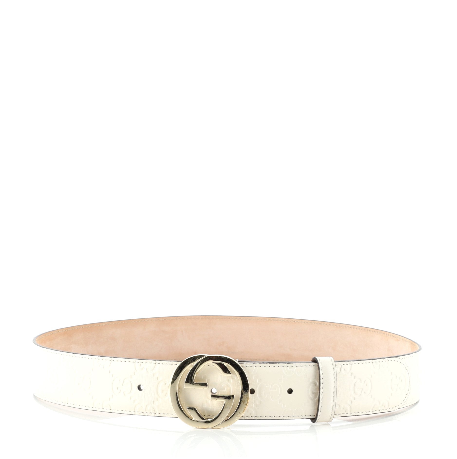 Interlocking G Belt Guccissima Leather Wide 100