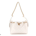 Caviar Quilted Small Chanel 25 Handbag White