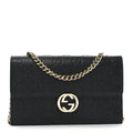 Guccissima Icon Chain Wallet Black