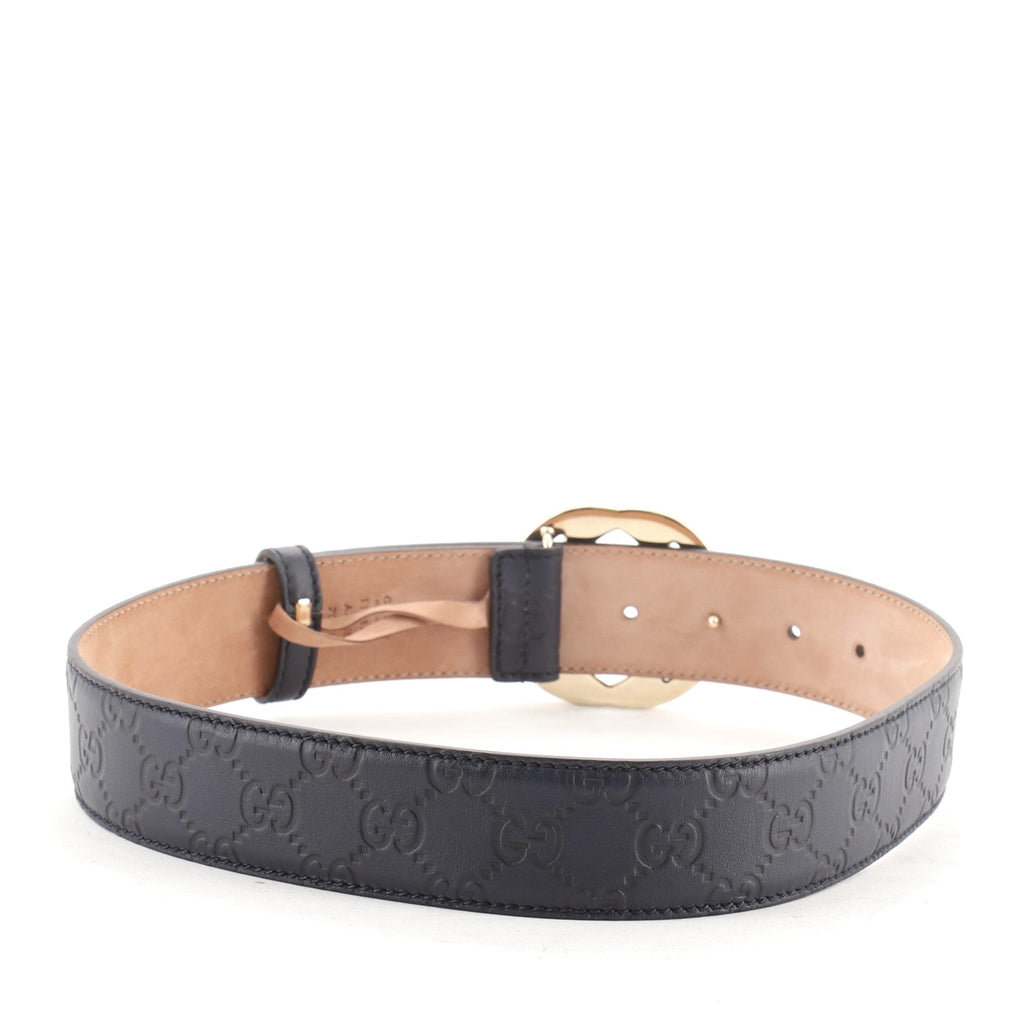Interlocking G Belt Guccissima Leather Wide 65