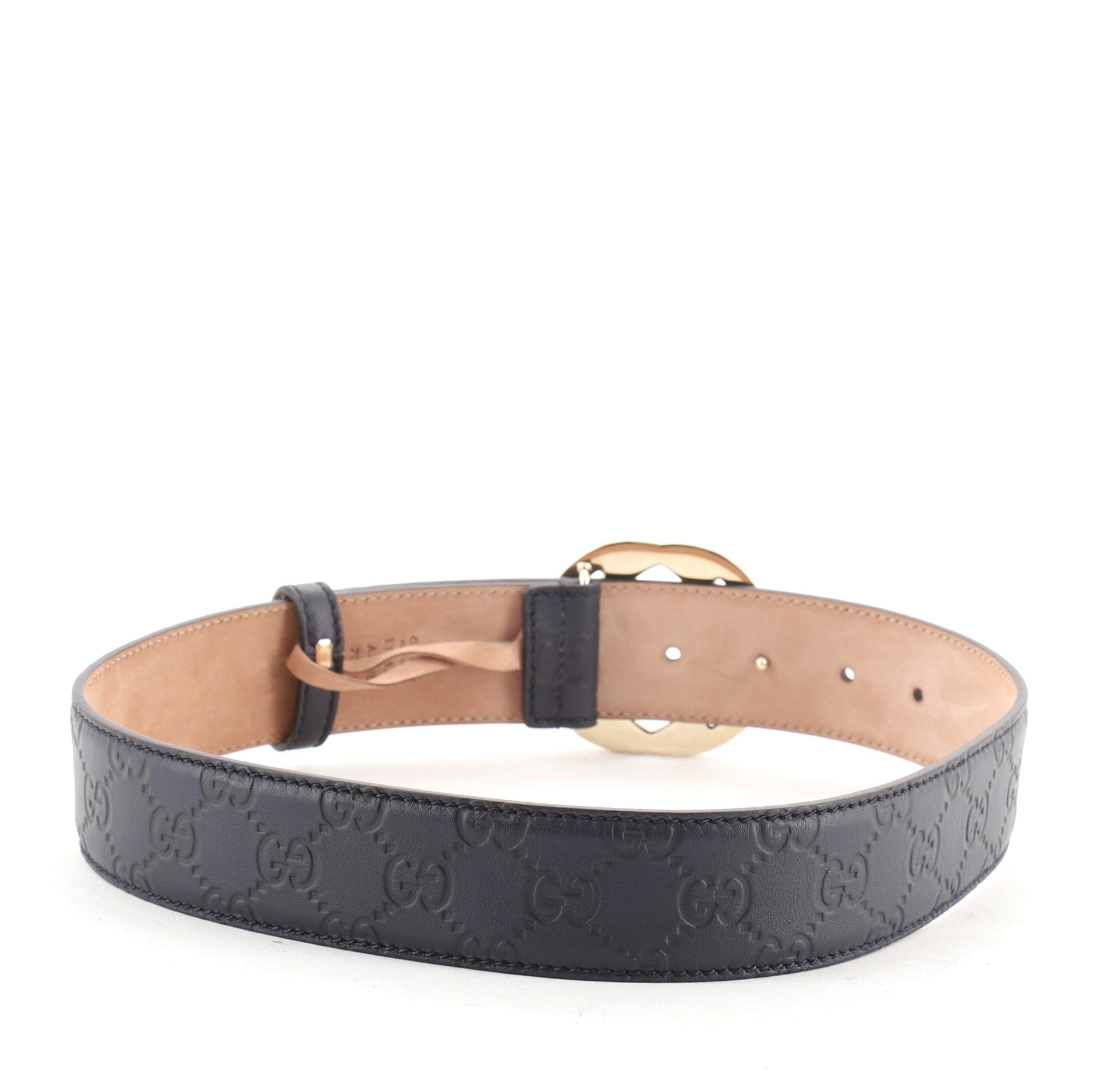 Interlocking G Belt Guccissima Leather Wide 65
