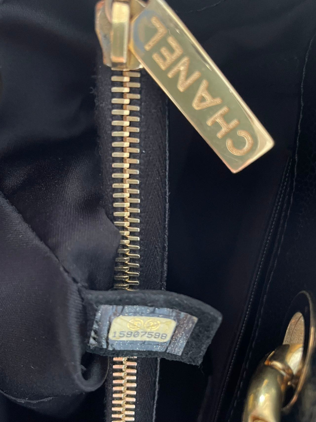 Chanel Grand Shopper Tote in Black Cavier Leather with Gold Hardware