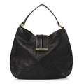 Guccissima Large New Ladies Web Hobo Black