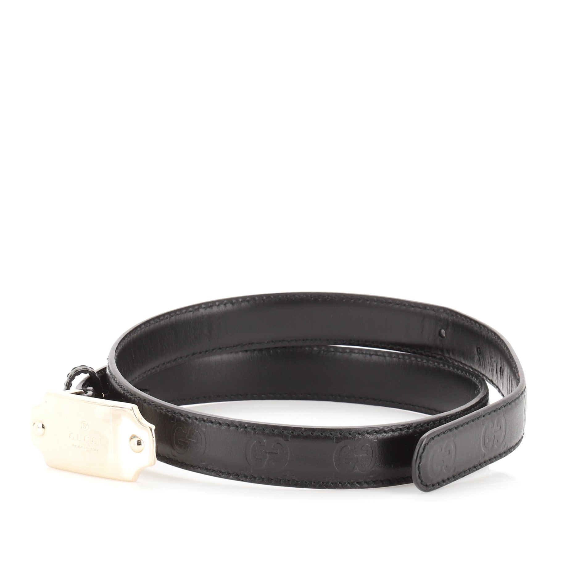 Vintage Belt Guccissima Leather 90