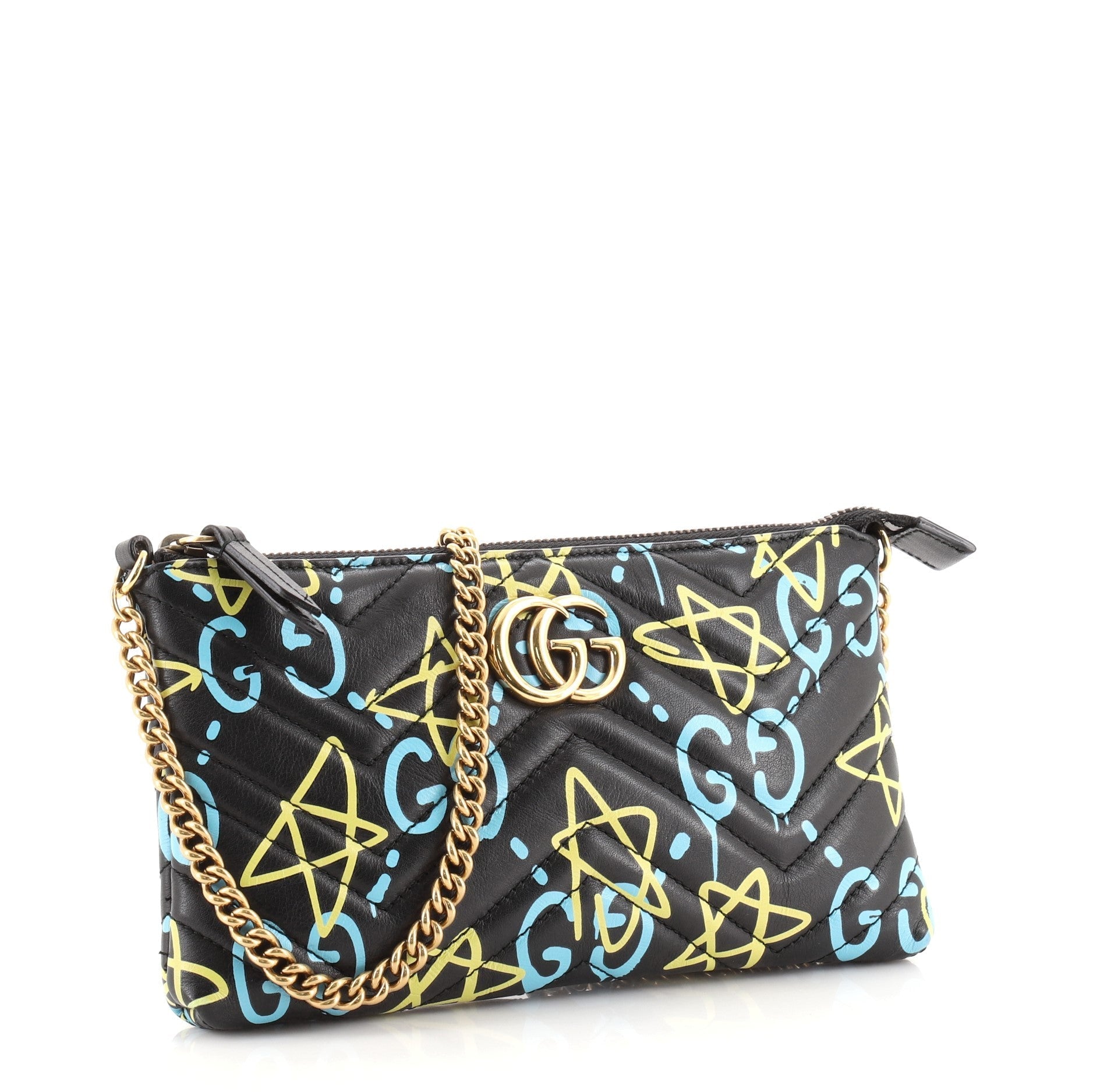 GG Marmont Chain Shoulder Bag GucciGhost Matelasse Leather Mini