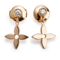 Louis Vuitton 18k Rose Gold & Diamond Idylle Blossom Stud Earrings