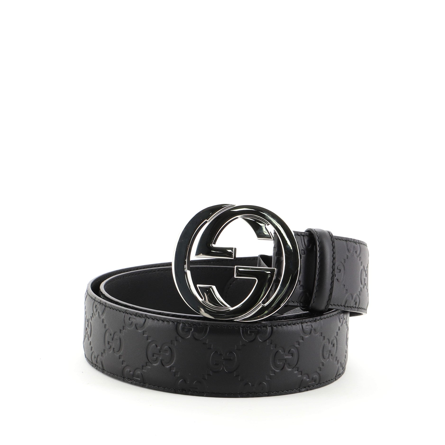 Interlocking G Belt Guccissima Leather Wide 100