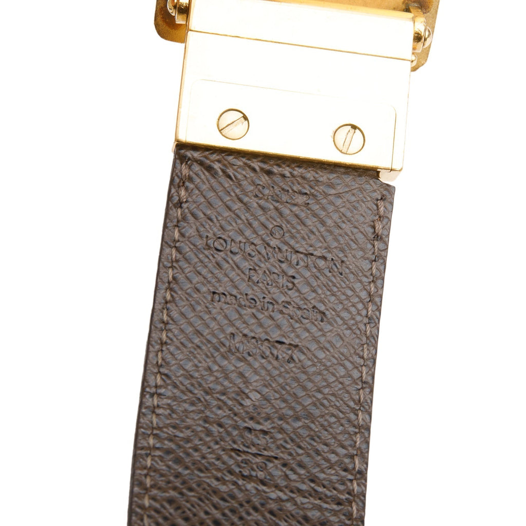 Louis Vuitton Damier Ebene LV Inventeur Reversible Belt 95 38