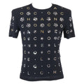 Chanel Camellia & Icon Pearl Silk T-shirt