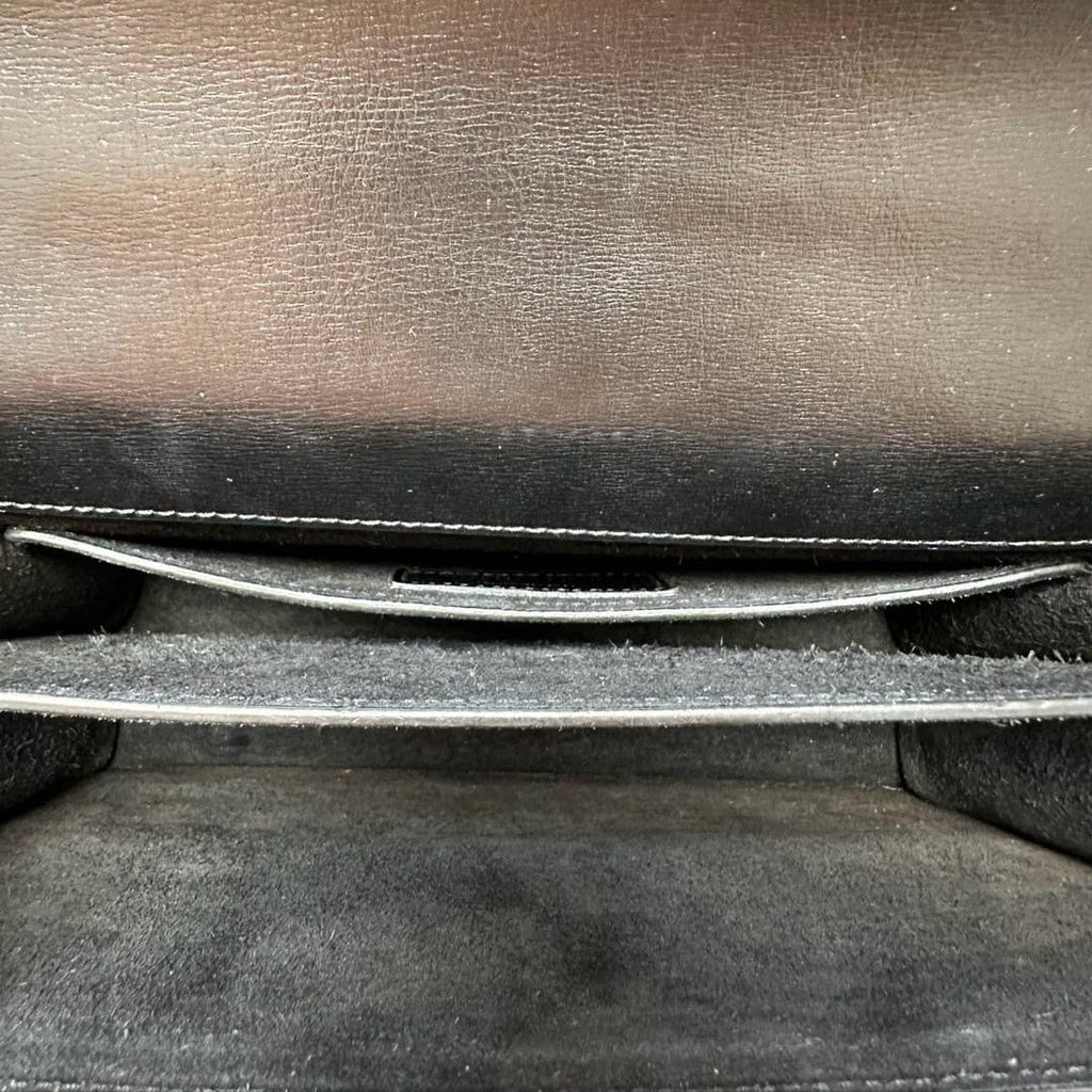 Saint Laurent Black Calfskin Medium Monogram Sunset