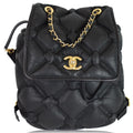 CHANEL Chesterfield Quilted Calfskin Backpack Black