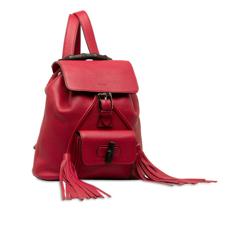 Gucci Bamboo Leather Backpack
