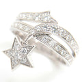 Chanel 18K White Gold Comete Diamond Ring