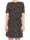 Saint Laurent Black Constellation Print Mini Dress - FR 40 / US 8