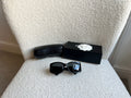 Chanel Black Sunglasses with diamanté details