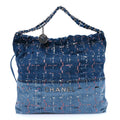 Denim Sequin Chanel 22 Blue