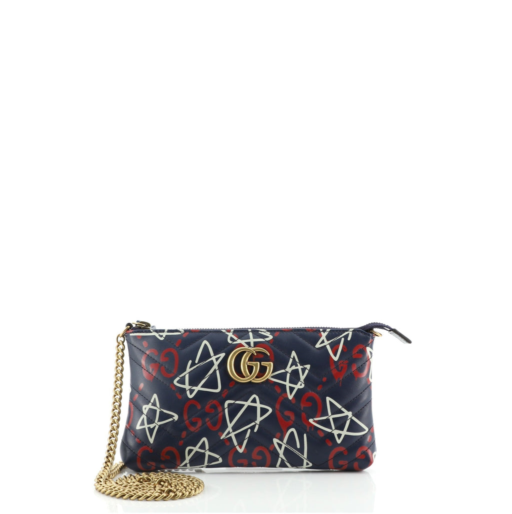 GG Marmont Chain Shoulder Bag GucciGhost Matelasse Leather Mini