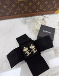 Chanel 21A crown CC earrings
