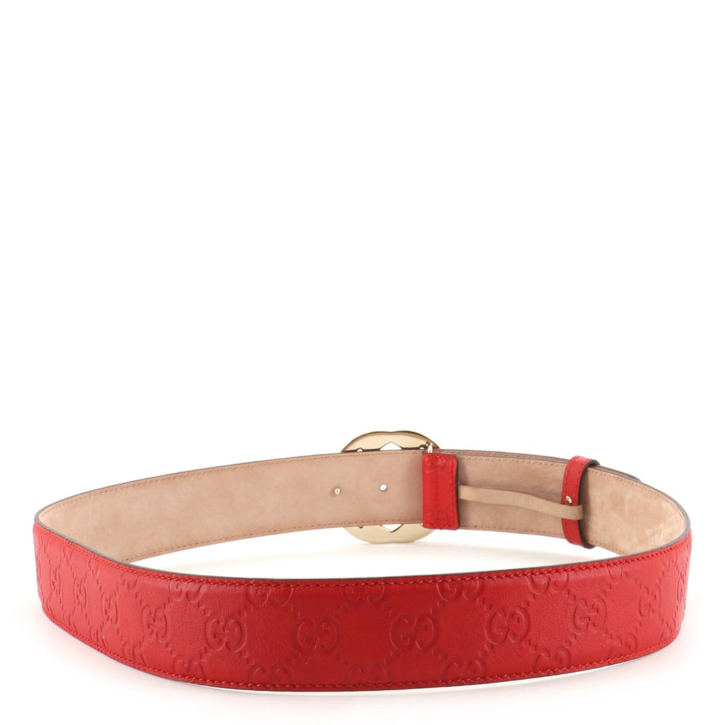 Interlocking G Belt Guccissima Leather Wide 95