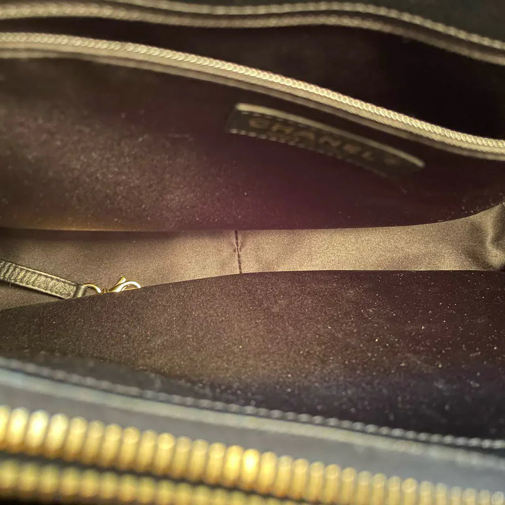 Chanel Black Grand Shopping Tote Black GST Bag in Cavier 2012-2013