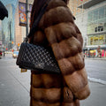 Chanel Medium Black Lambskin Ruthenium Hardware Le Boy Flap Bag