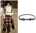 Rare Chanel 14A Paris Dallas metallic gold leather western belt Size 90/36