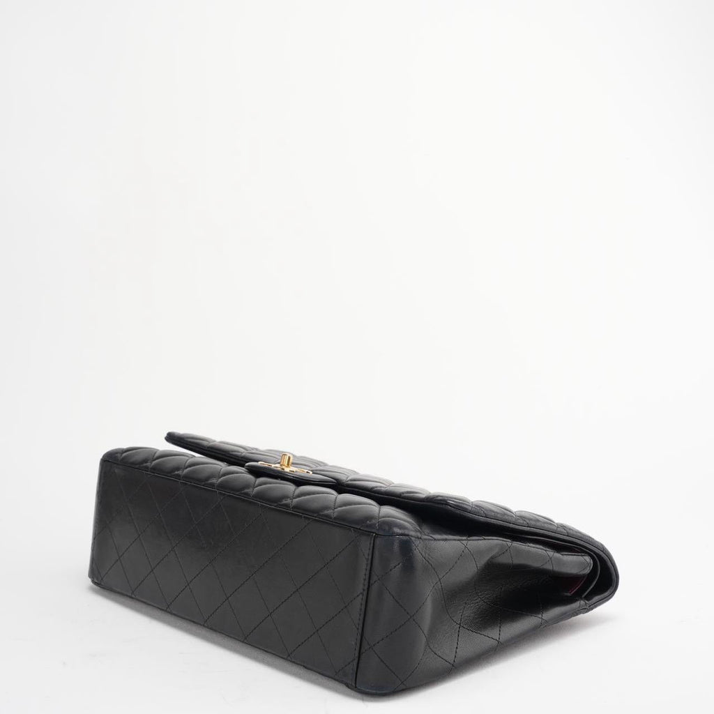 Chanel Black Maxi Classic Double Flap Bag Quilted