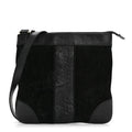 Guccissima Suede Crossbody Bag Black