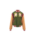 GUCCI Size 48 Embroidered Corduroy �Modern Future� Bomber Jacket Cotton Multicolour