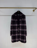 Chanel 24A pink & black wool coat