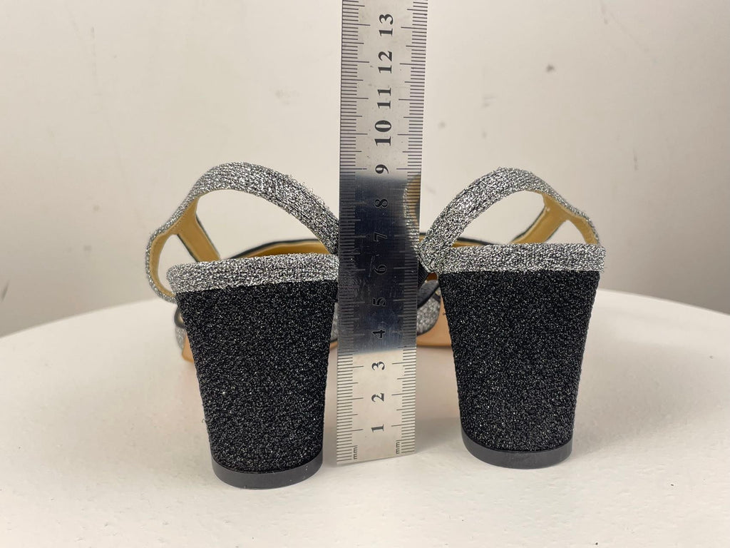 Chanel Glitter Slingback Pumps with CC Logo 37 Limited Edition