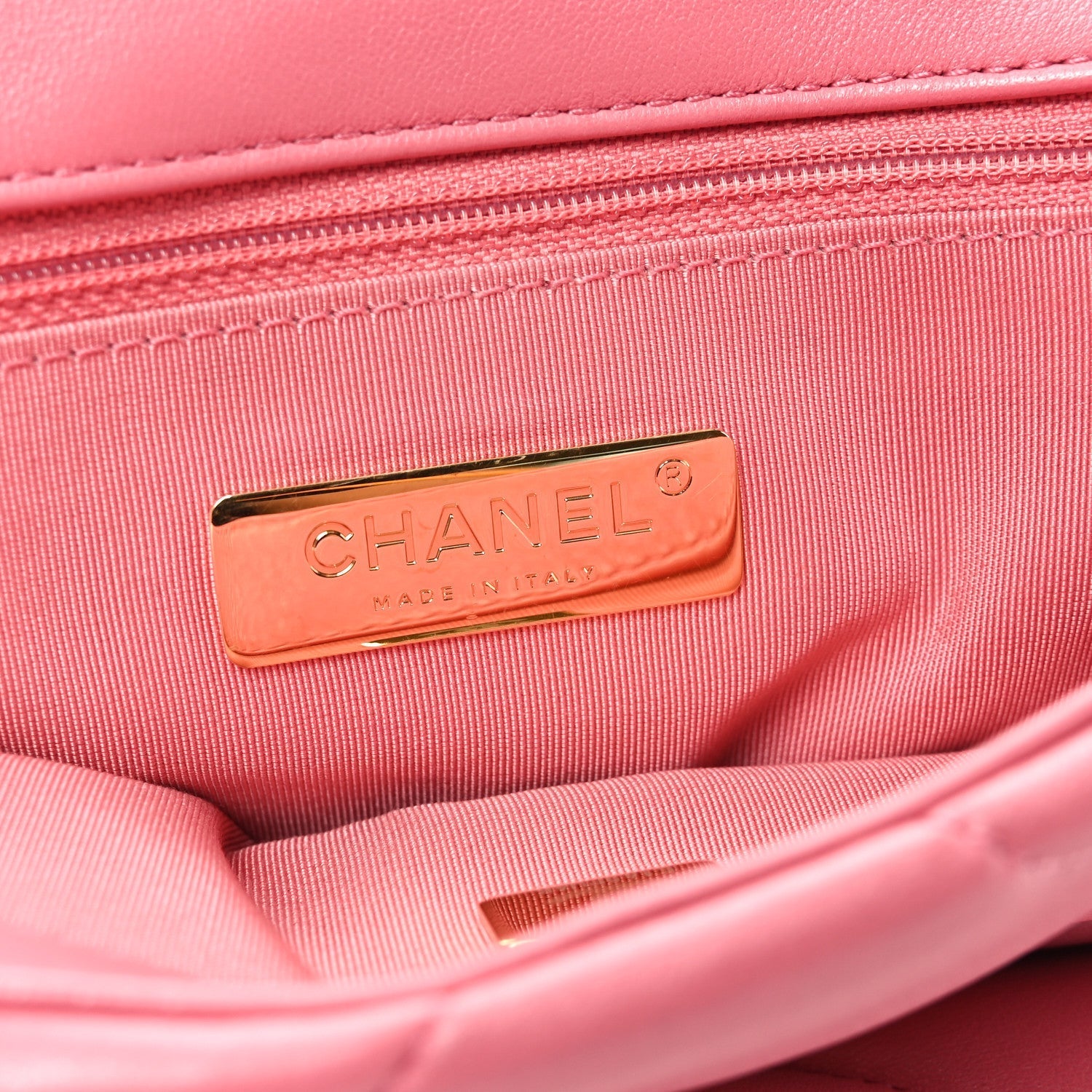 Lambskin Quilted Medium Chanel 19 Flap Pink