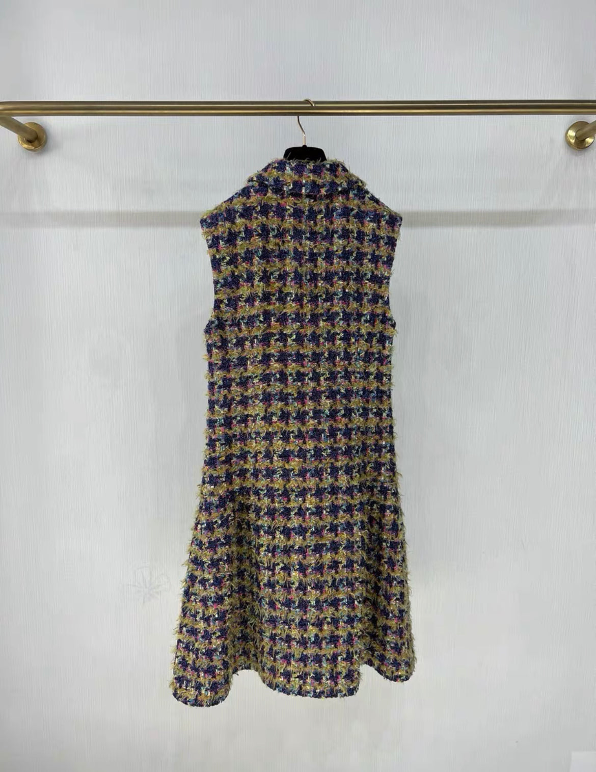 Chanel 22A multicolore tweed dress size 34 brand new