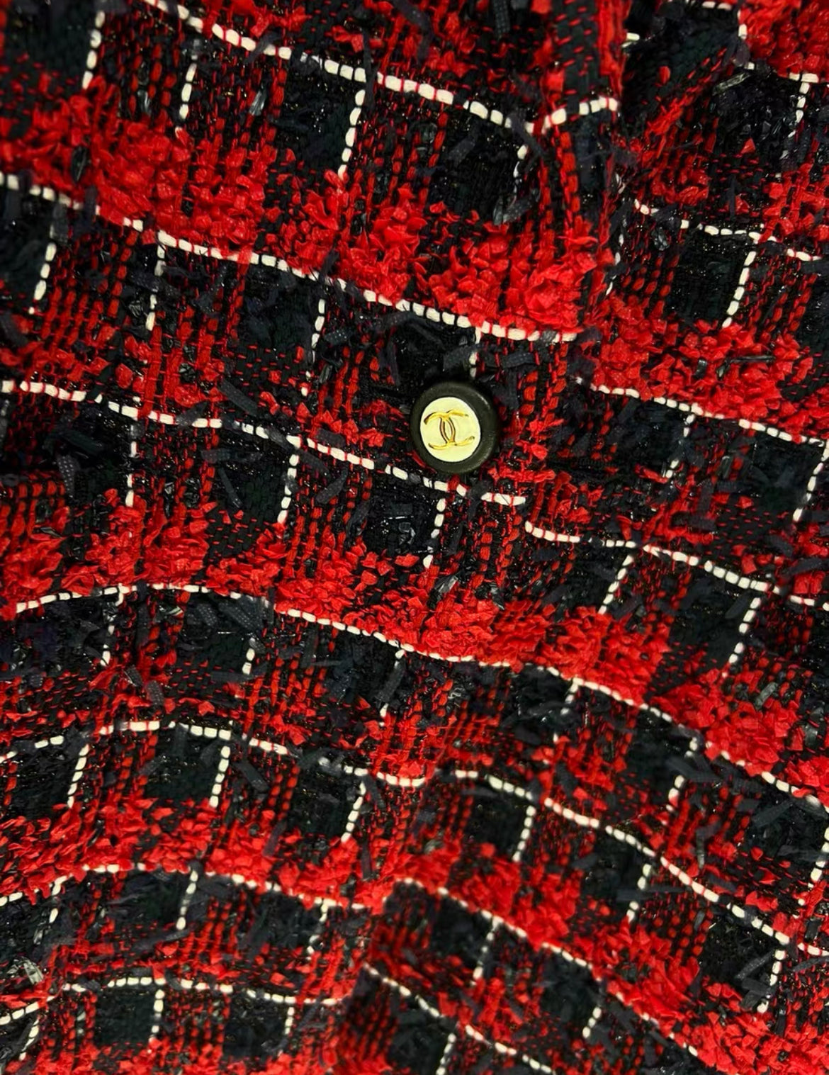 Chanel 24S red tweed jacket brand new with tags size 36
