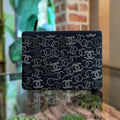 CHANEL O Case Medium CC Canvas Studded Clutch ADI1219