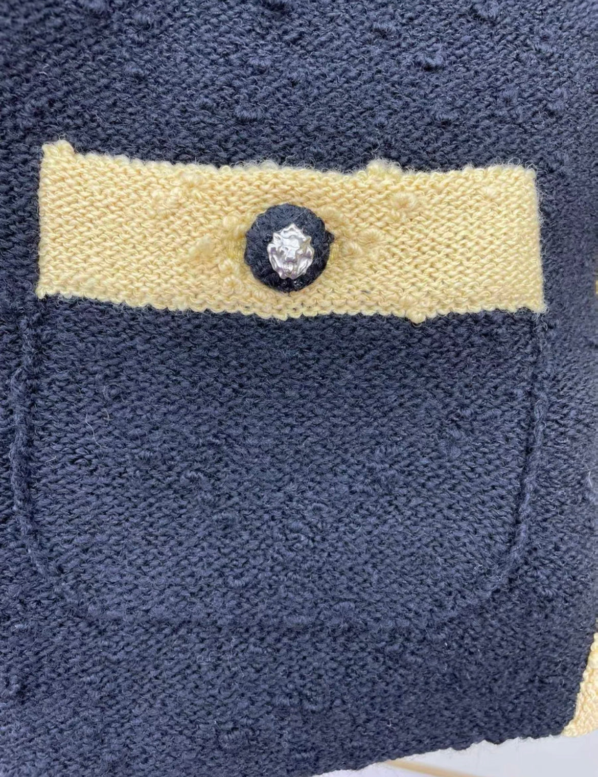 Chanel 24/25 FW IGAN Wool Black & Light Yellow Brand new with tags size 36