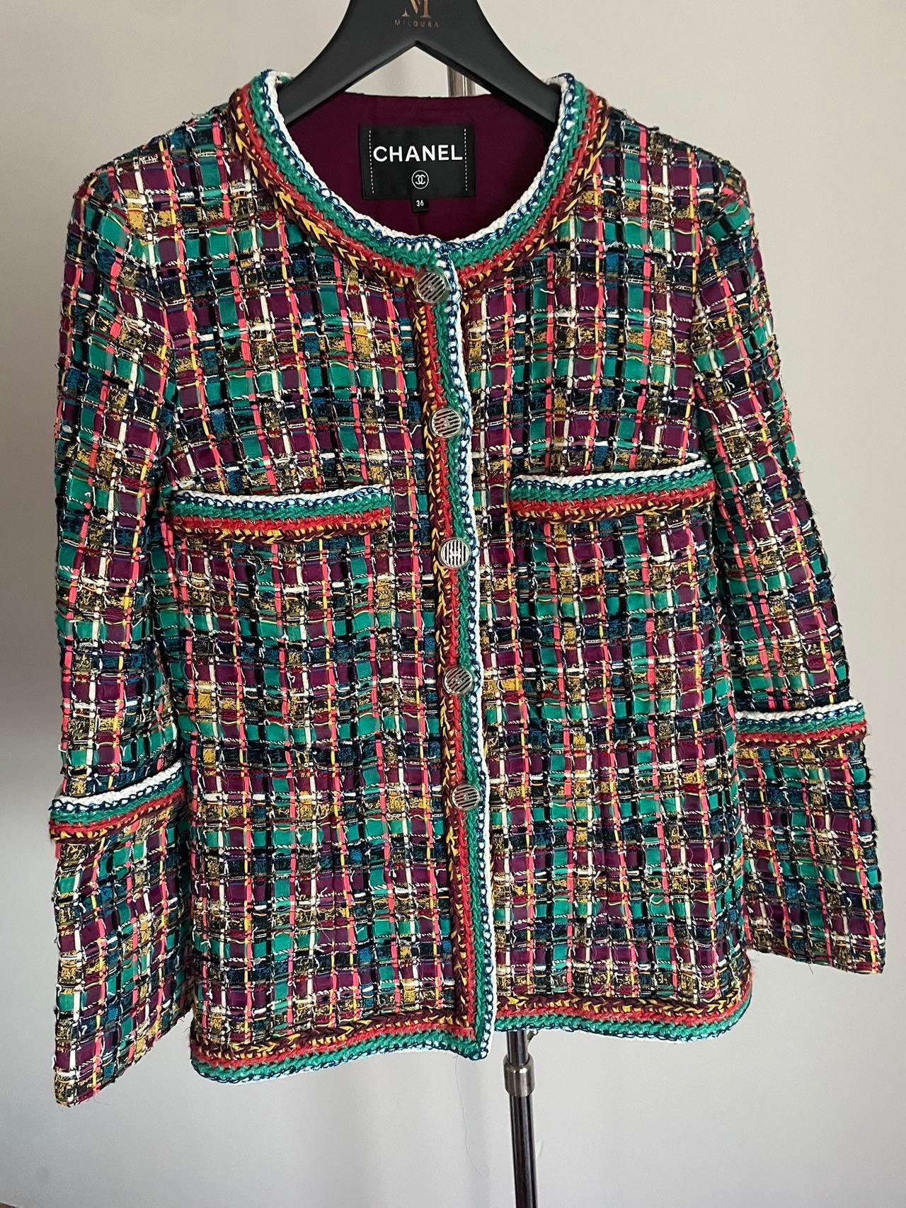 Chanel 2017 Tweed Pattern Evening Jacket  by Karl Lagerfeld
