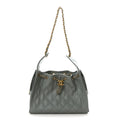 Caviar Quilted Small Chanel 25 Handbag Light Green