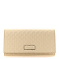 Soft Microguccissima Continental Wallet White