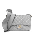 Calfskin Quilted Bolero De Chanel Flap Bag Grey
